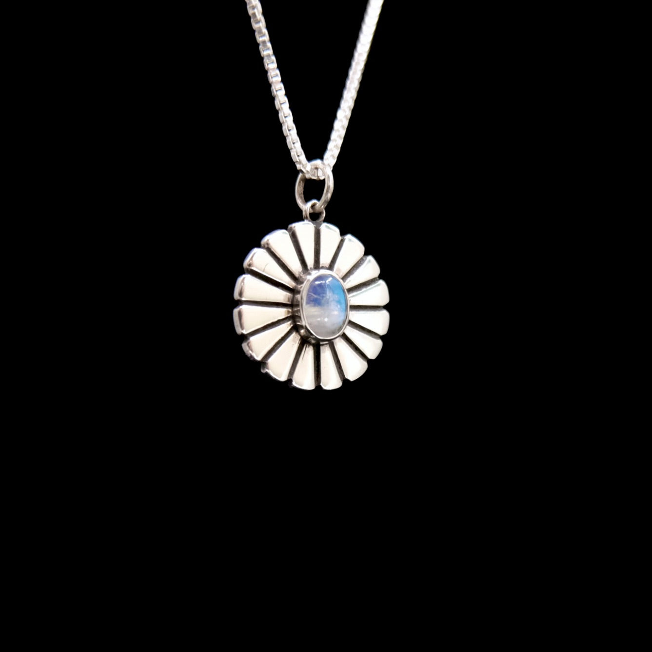 Mini Moonstone Sun Medallion