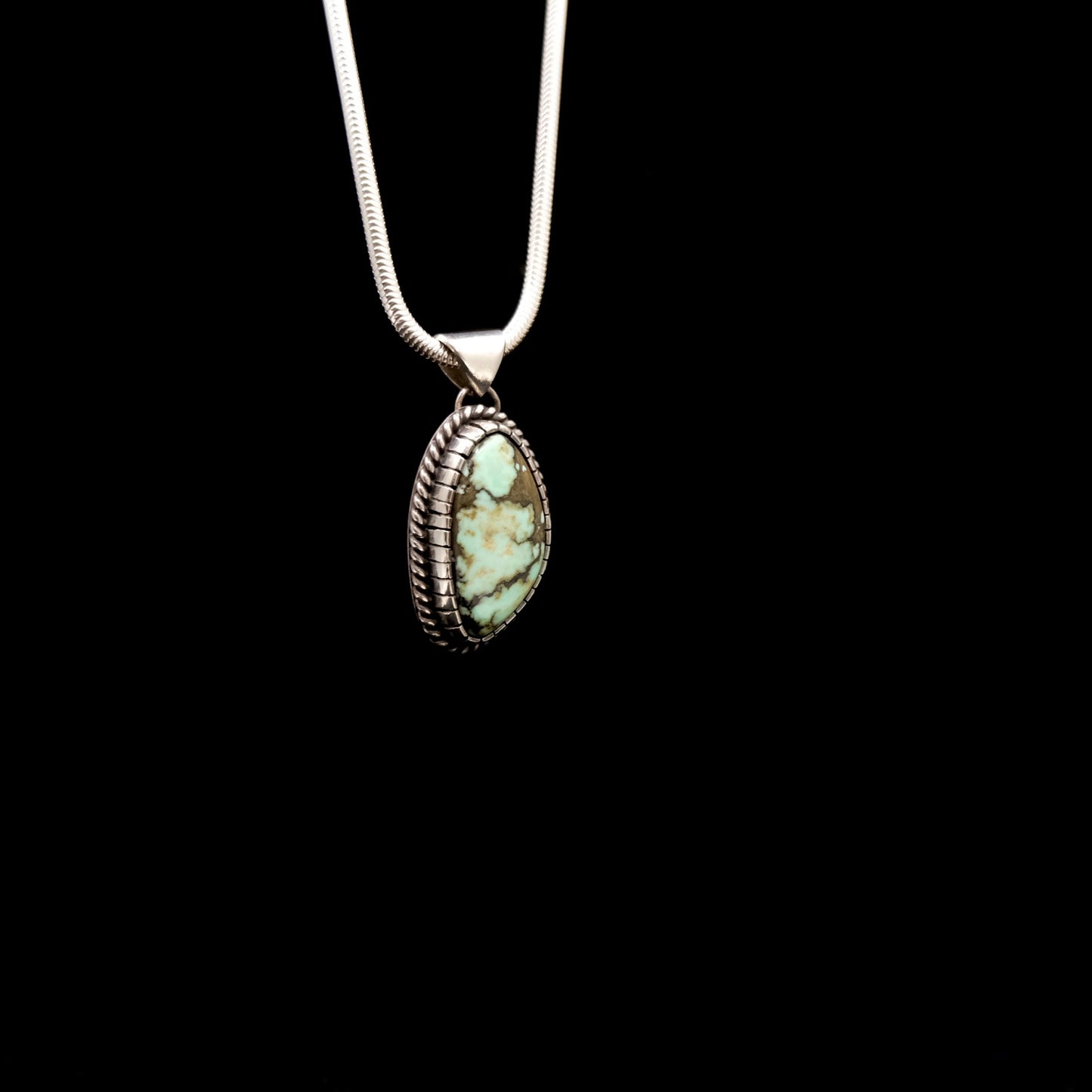 Castellated Variscite Necklace