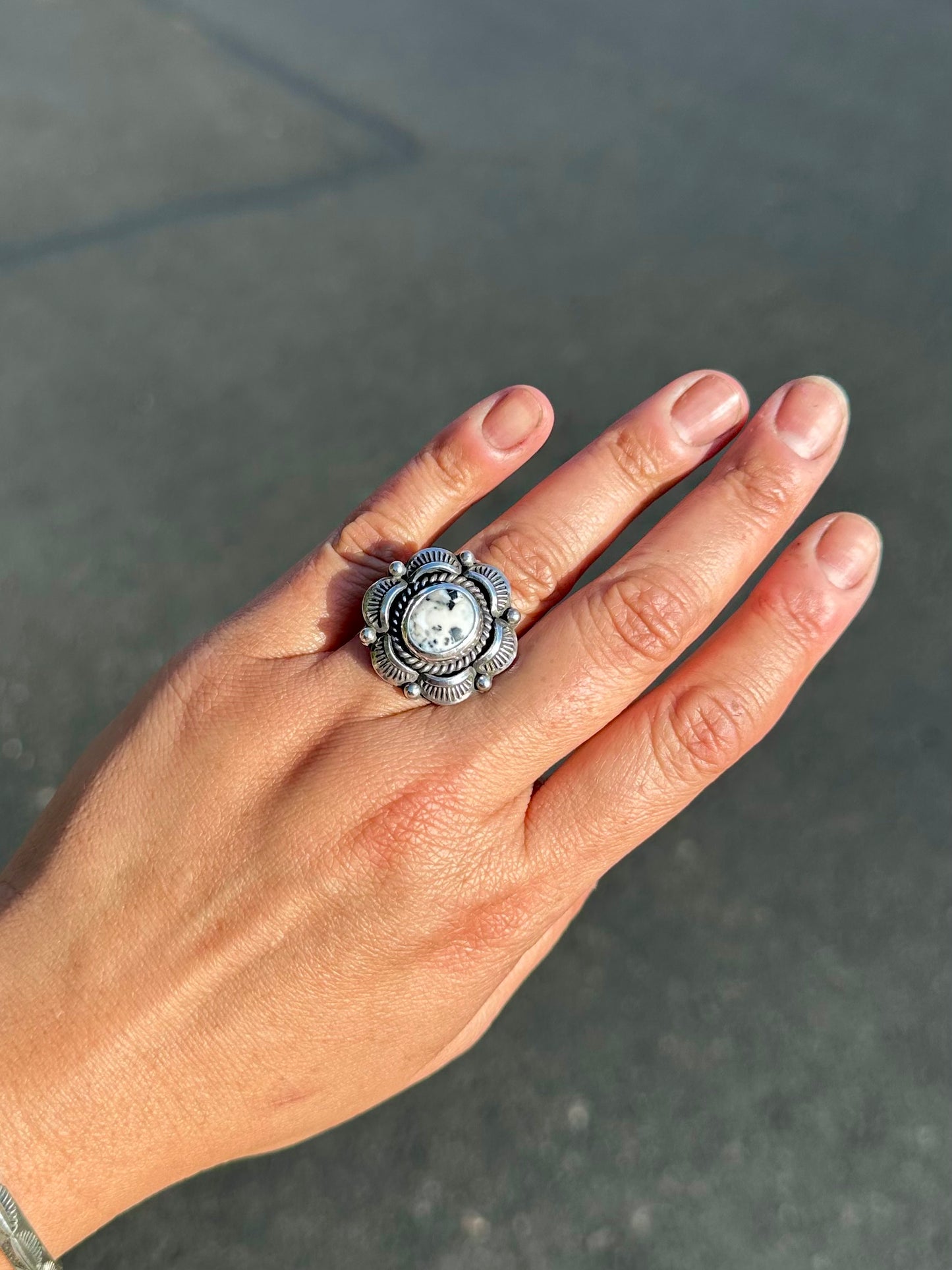 White Buffalo Statement Ring {7.75}