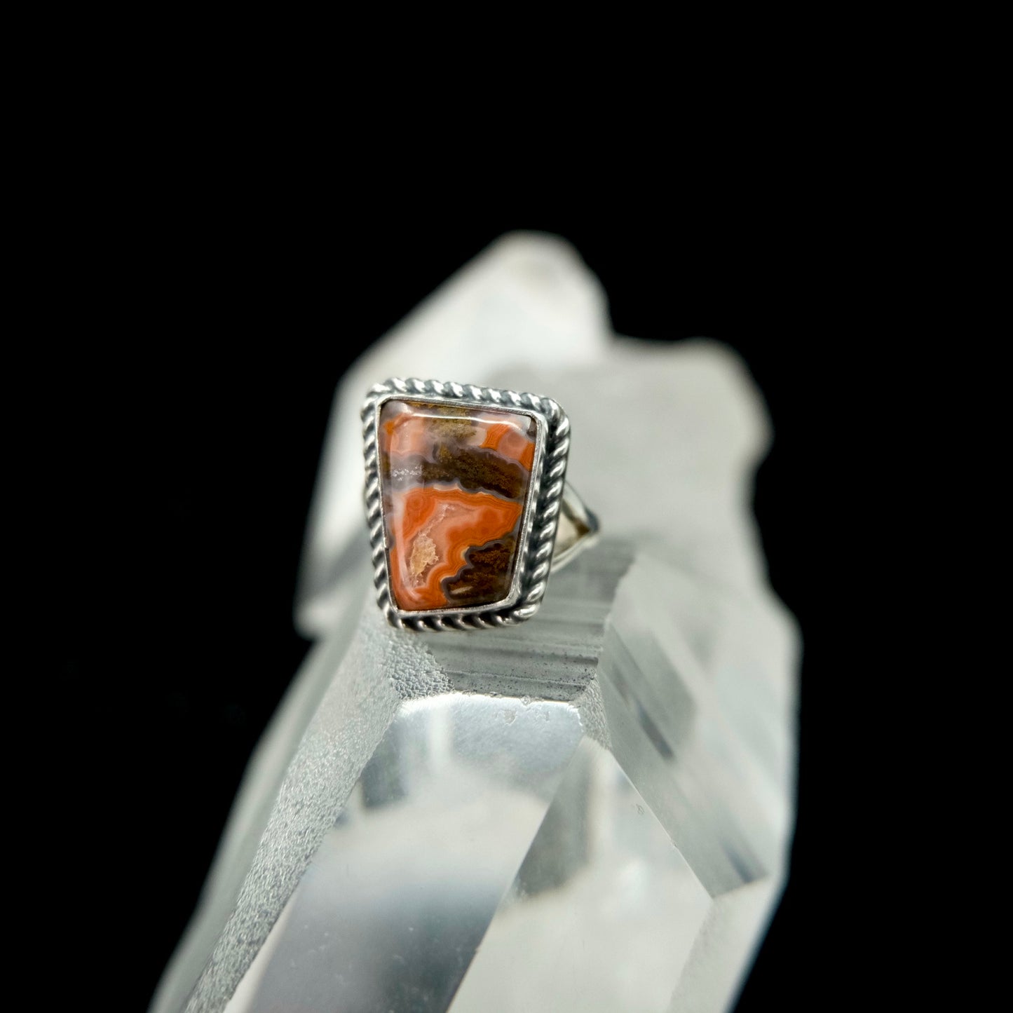 Moroccan Seam Agate Ring {7.25}