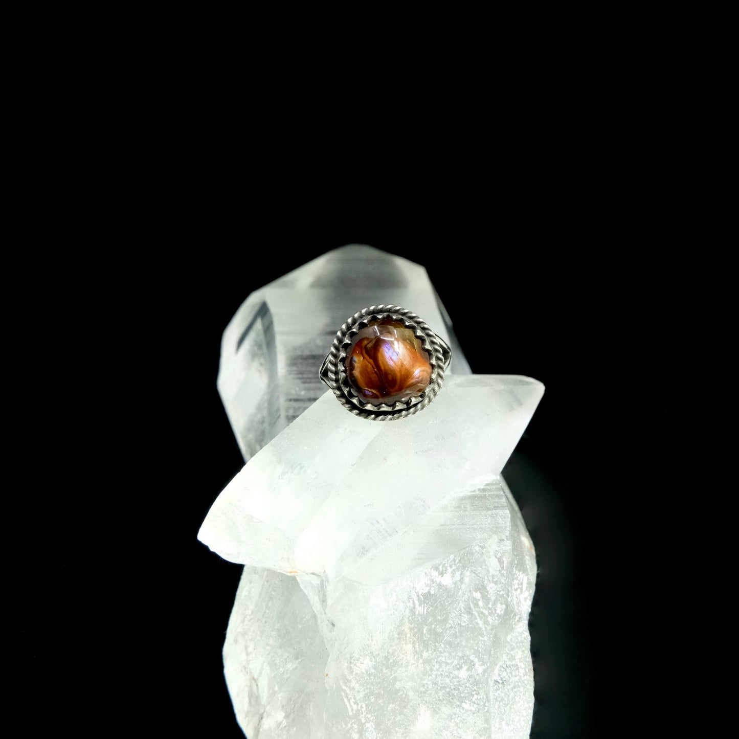 Mexican Fire Agate Ring {7.25}