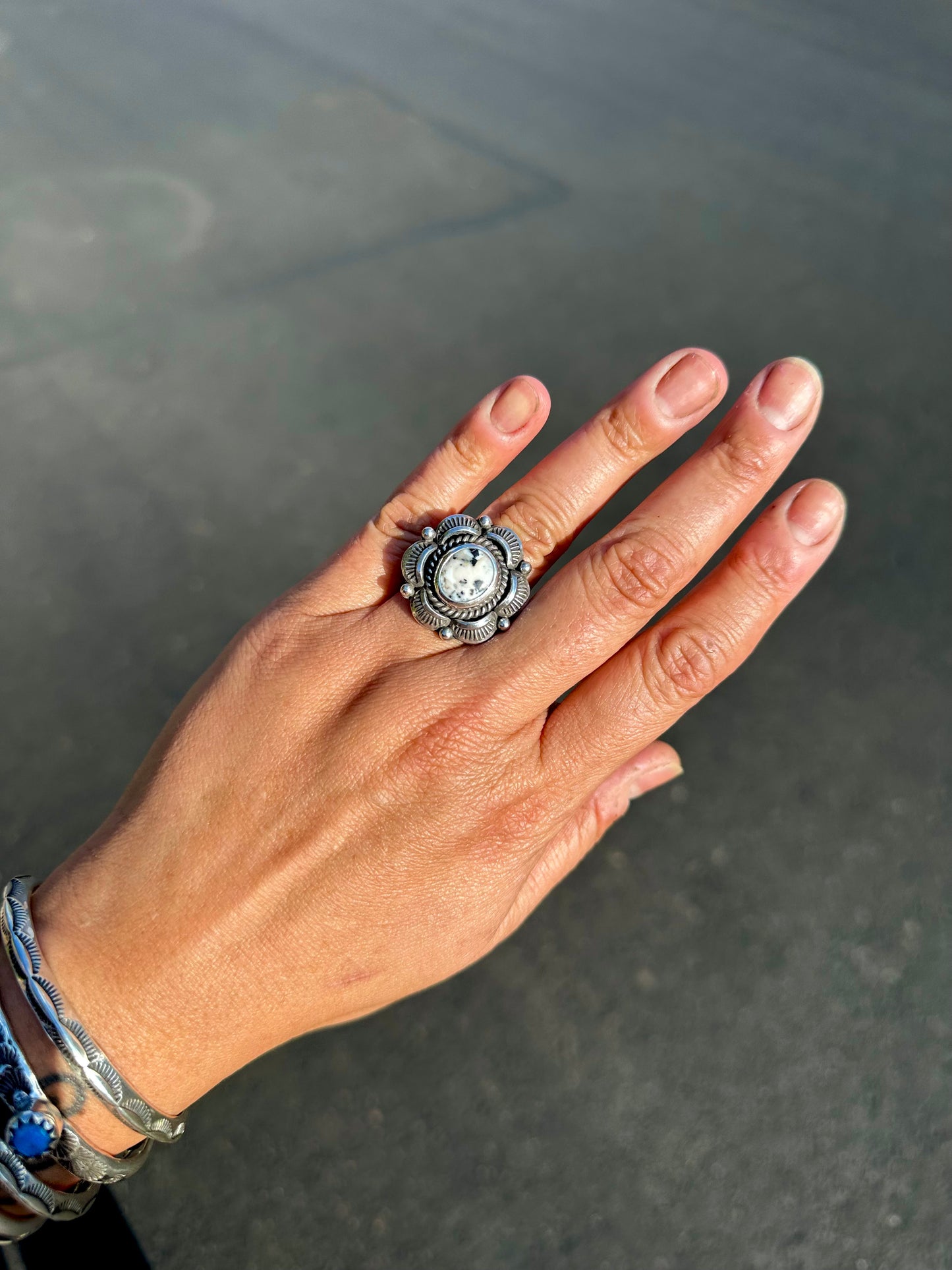 White Buffalo Statement Ring {7.75}