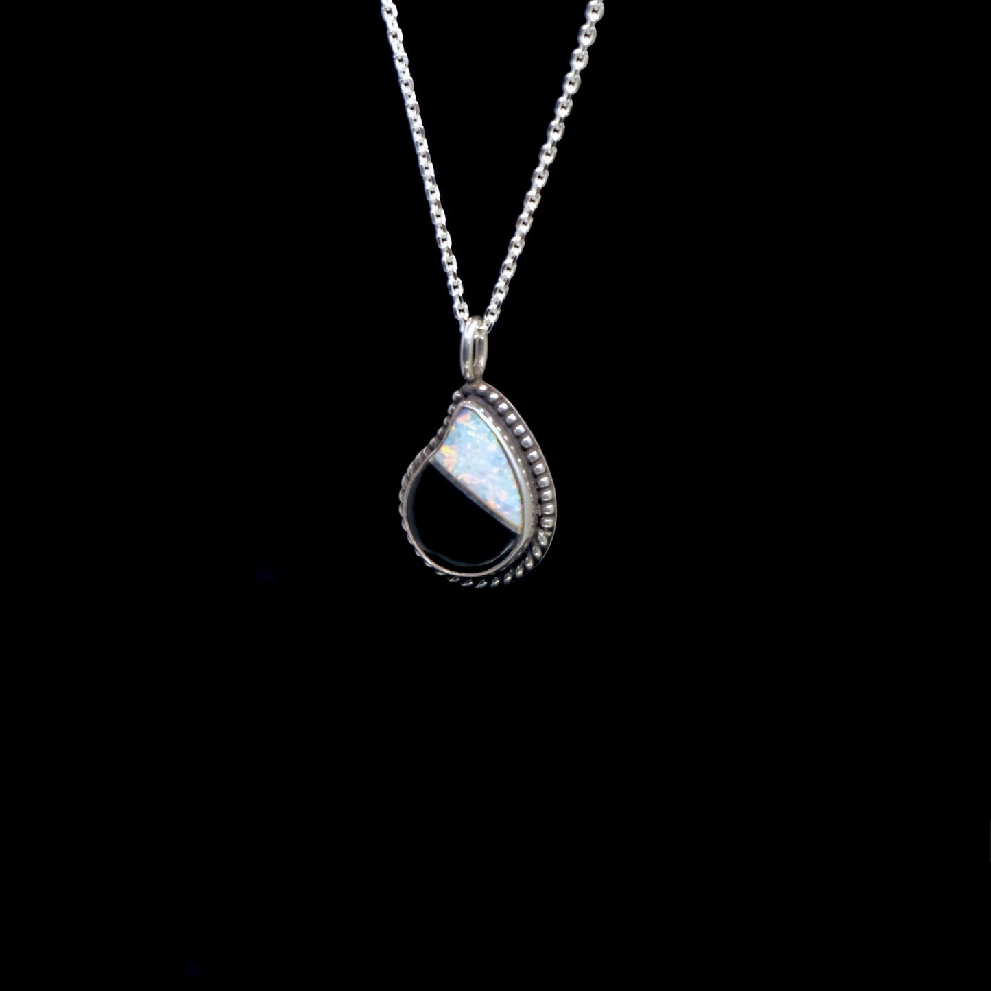 Onyx/Opal Necklace