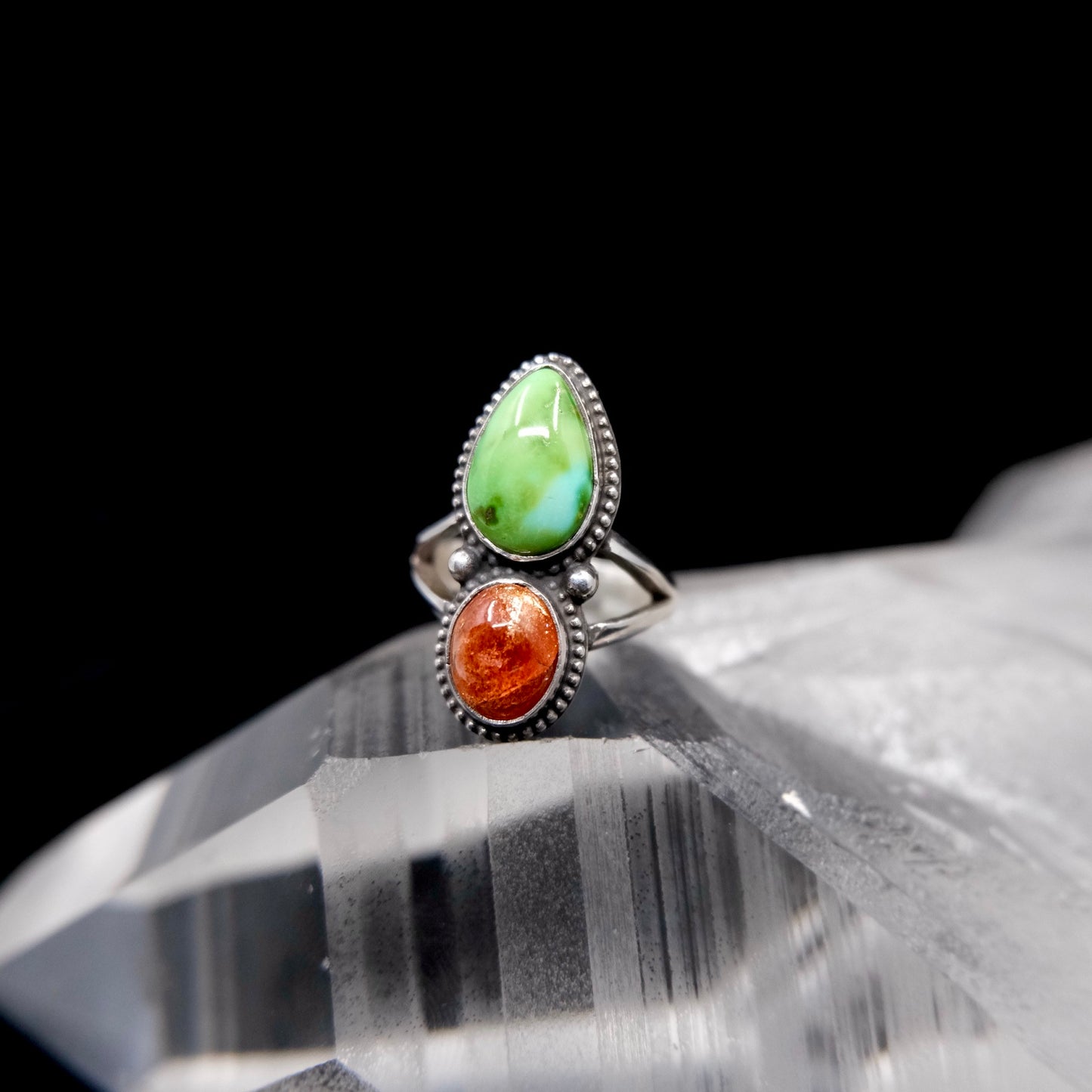 Sonoran Gold and Sunstone Ring {7}