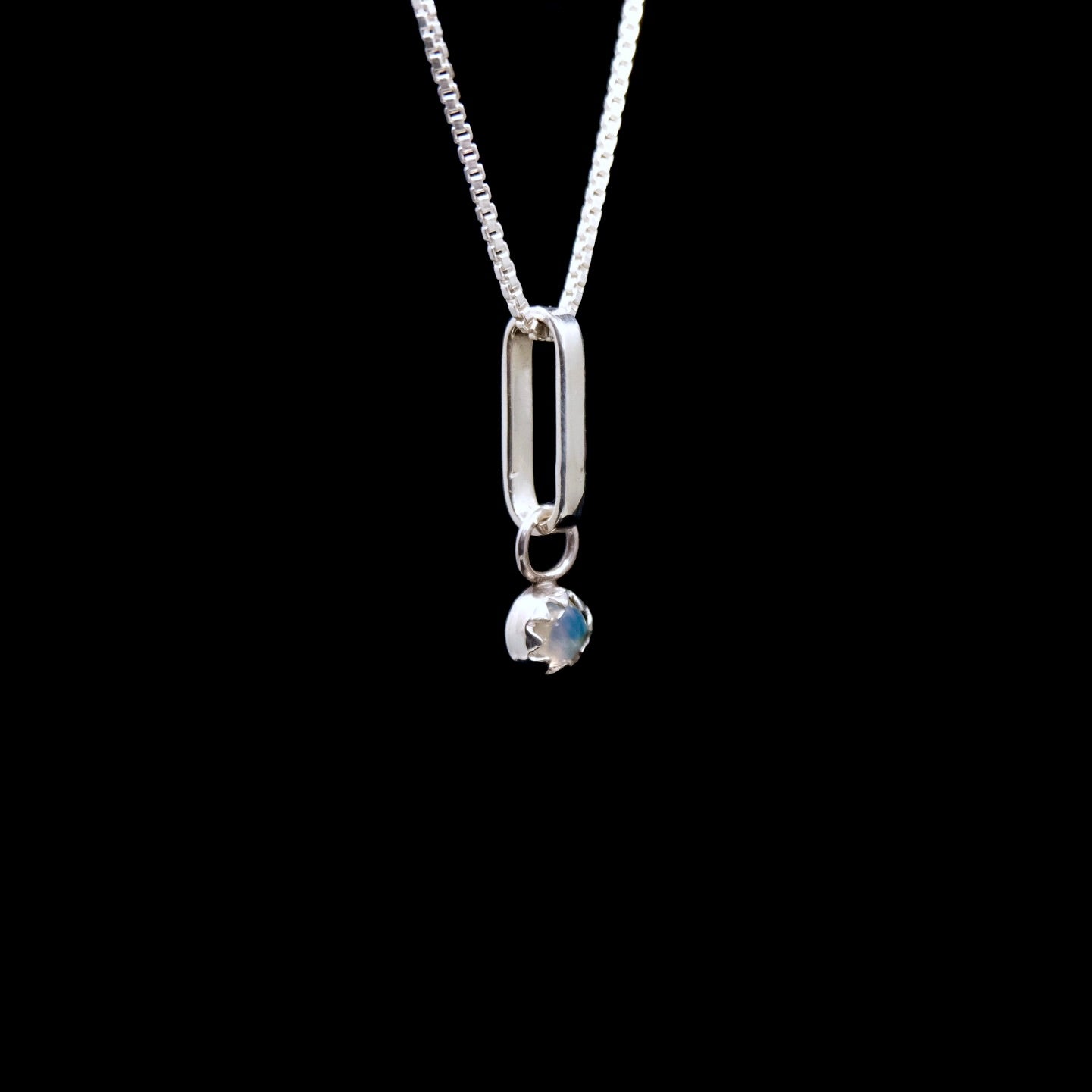 Rainbow Moonstone Necklace