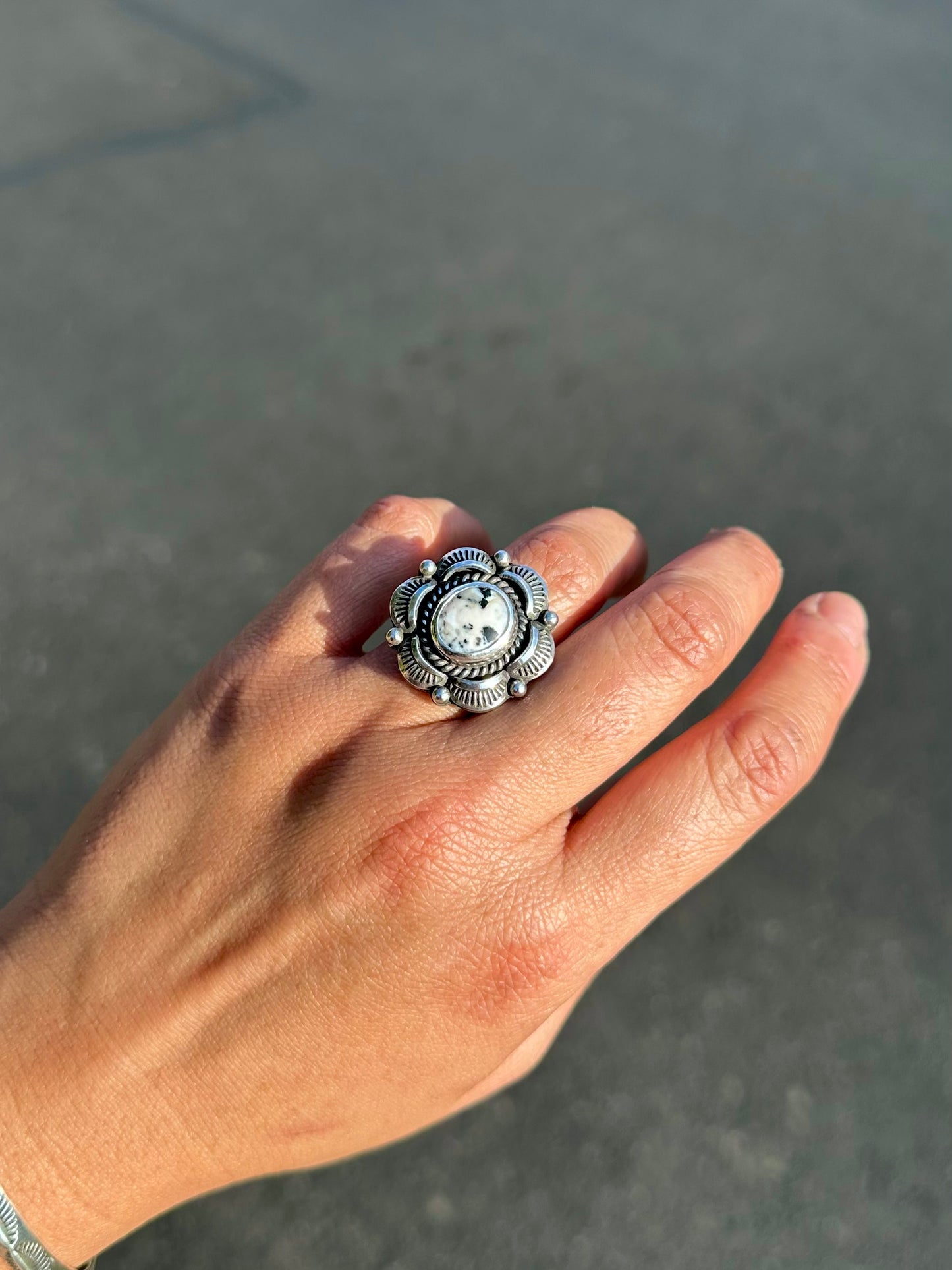 White Buffalo Statement Ring {7.75}