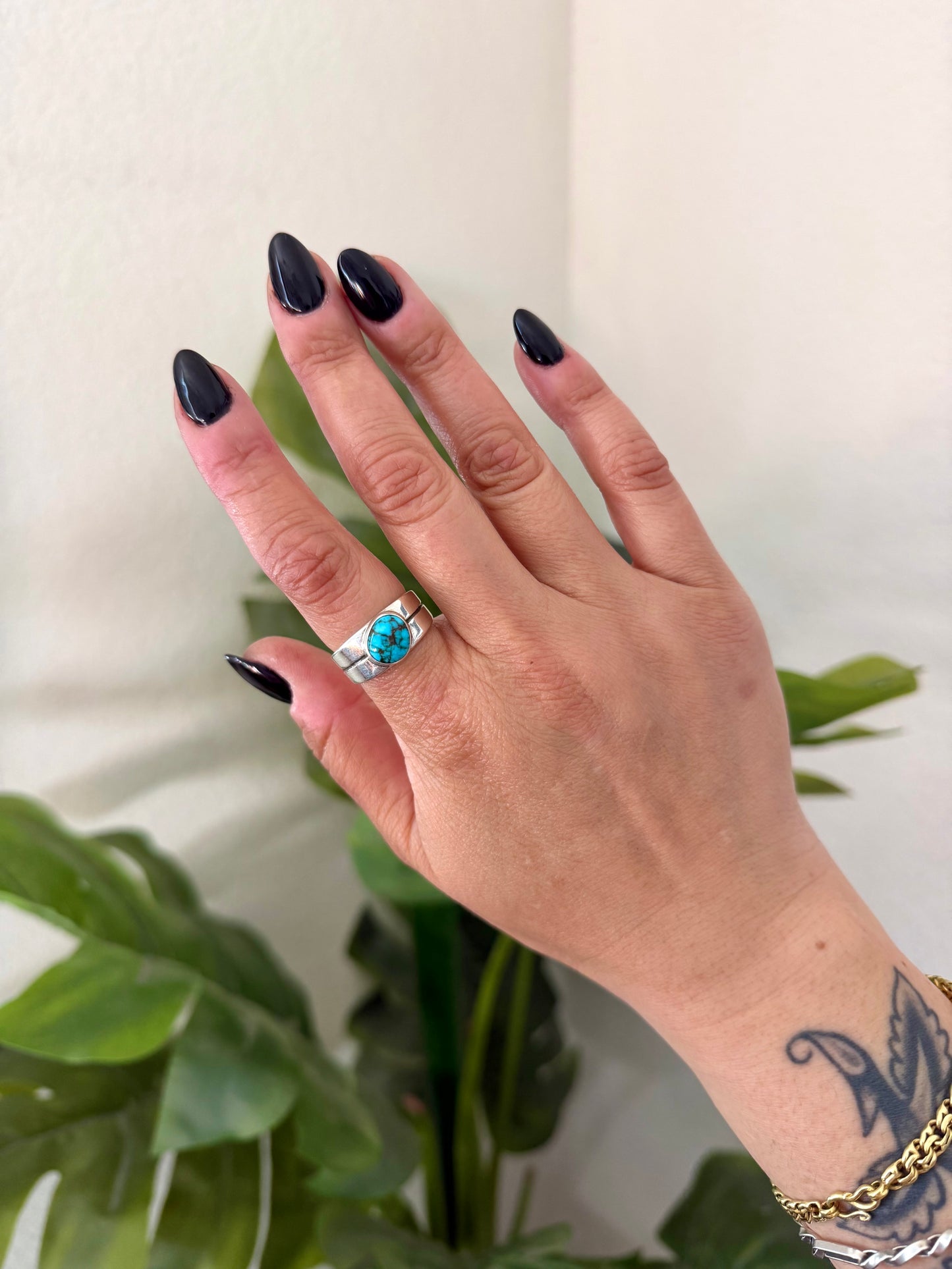 Stone Mountain Unisex Slim Cigar Band Ring {8}