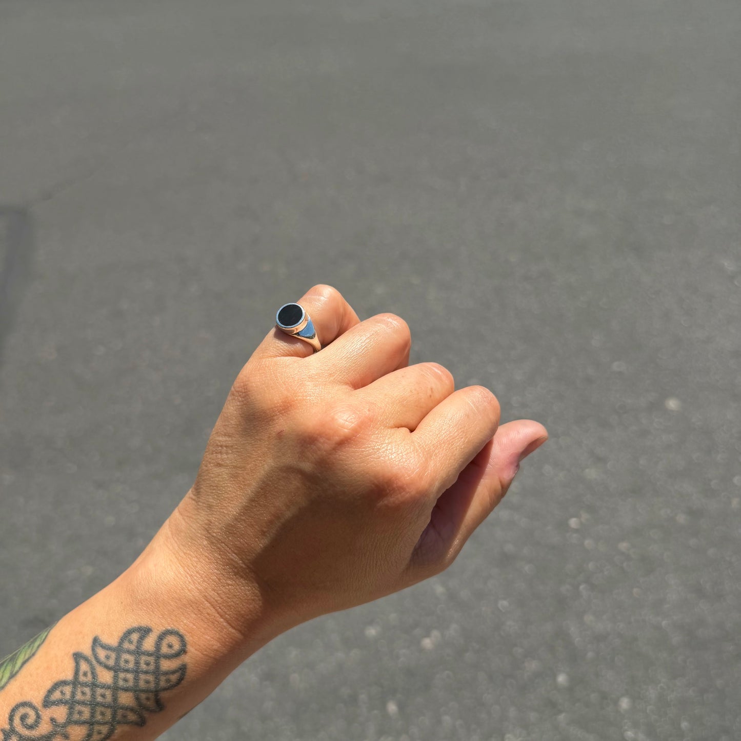 Onyx Signet Ring {4.5}