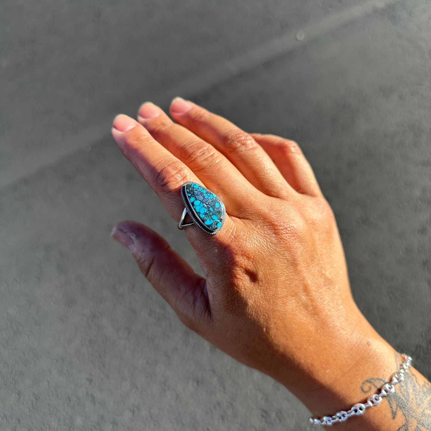 Kingman Turquoise Ring {8}