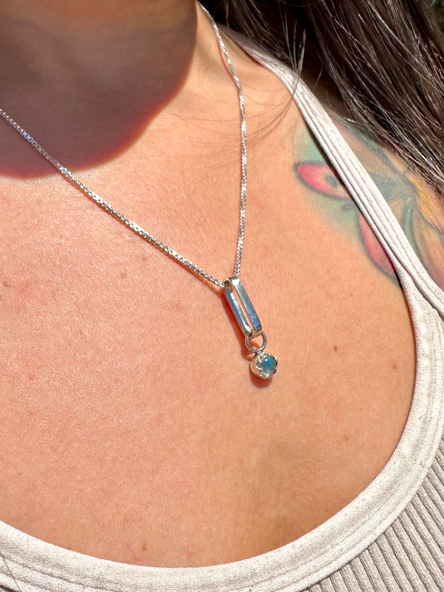 Rainbow Moonstone Necklace