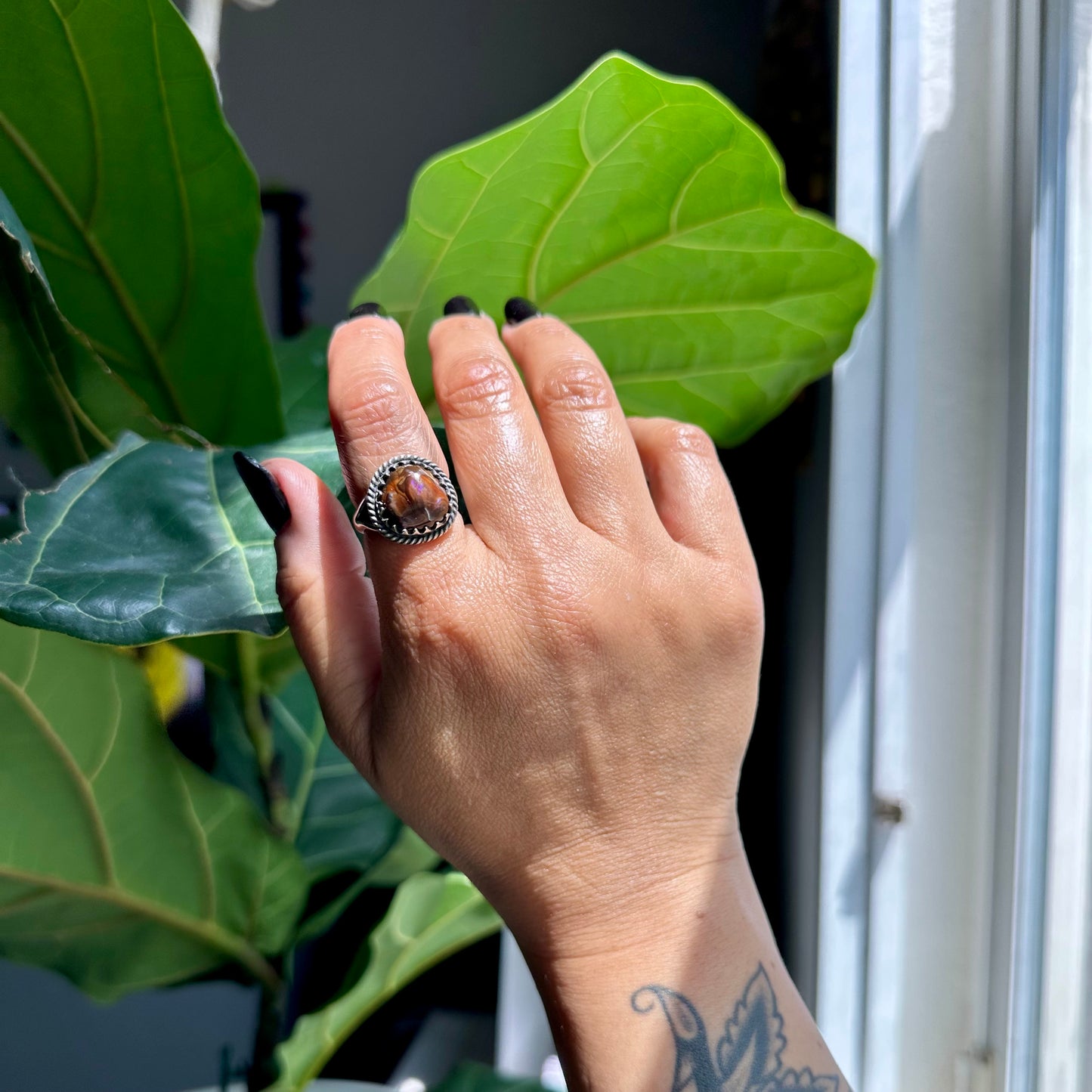 Mexican Fire Agate Ring {7.25}