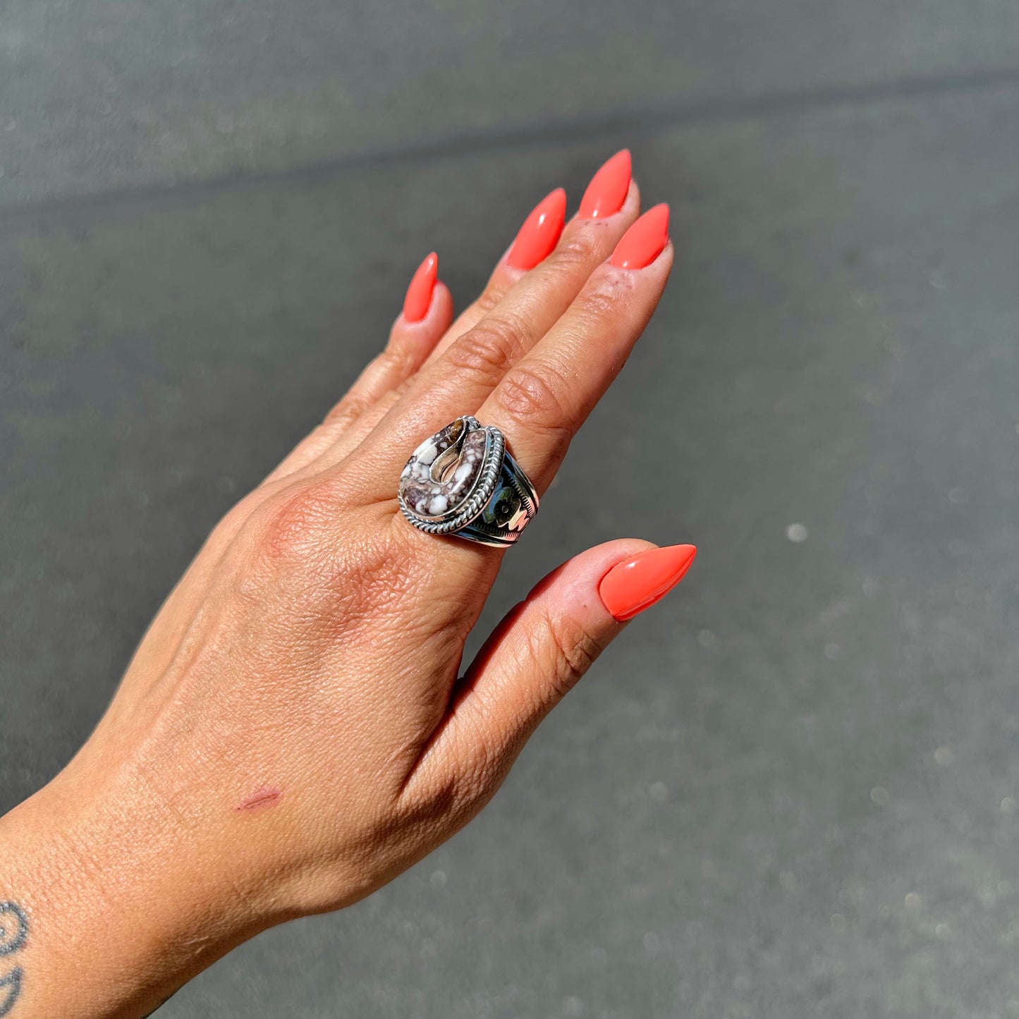 Wild Horse Good Luck Ring {9}