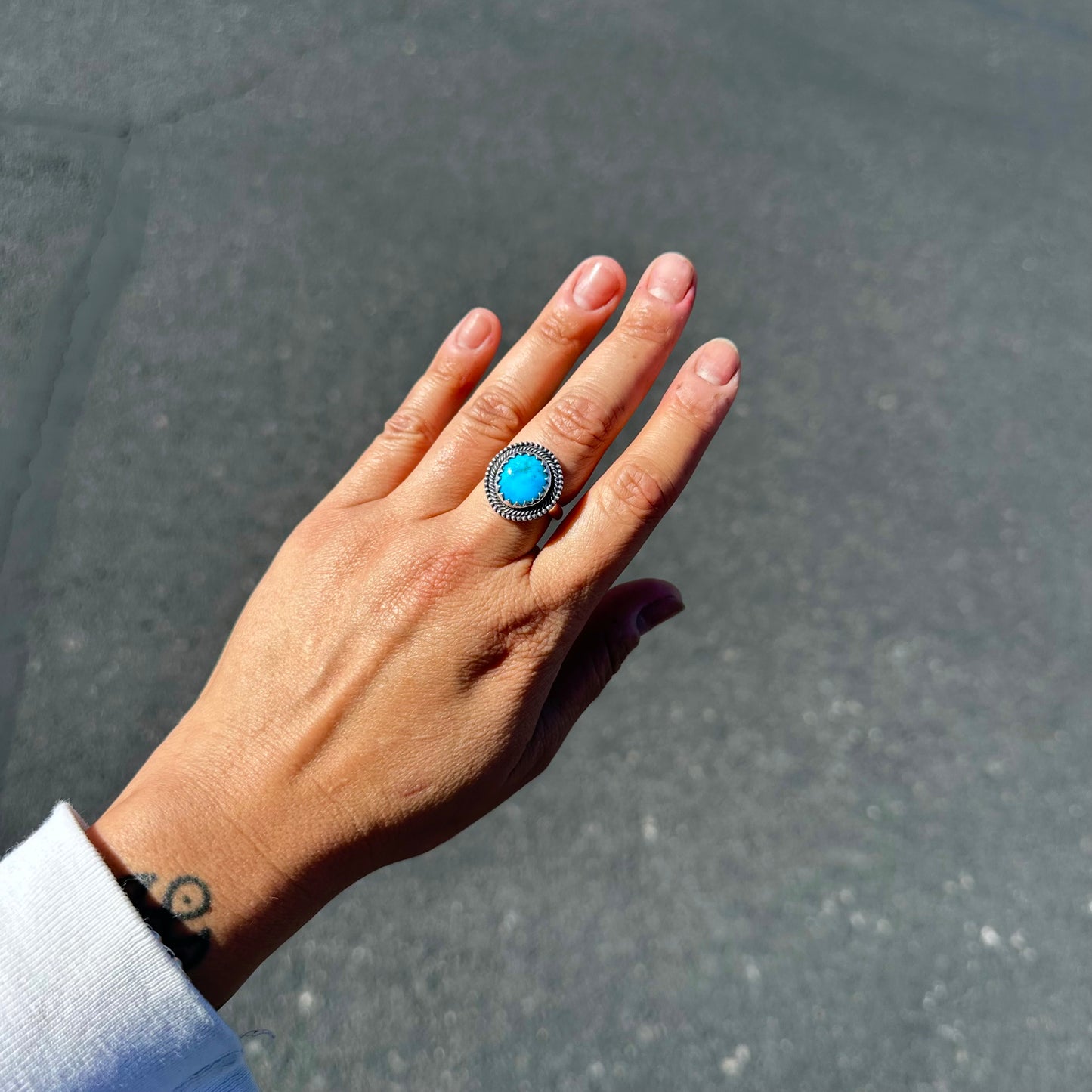 Kingman Turquoise Ring {8.25}