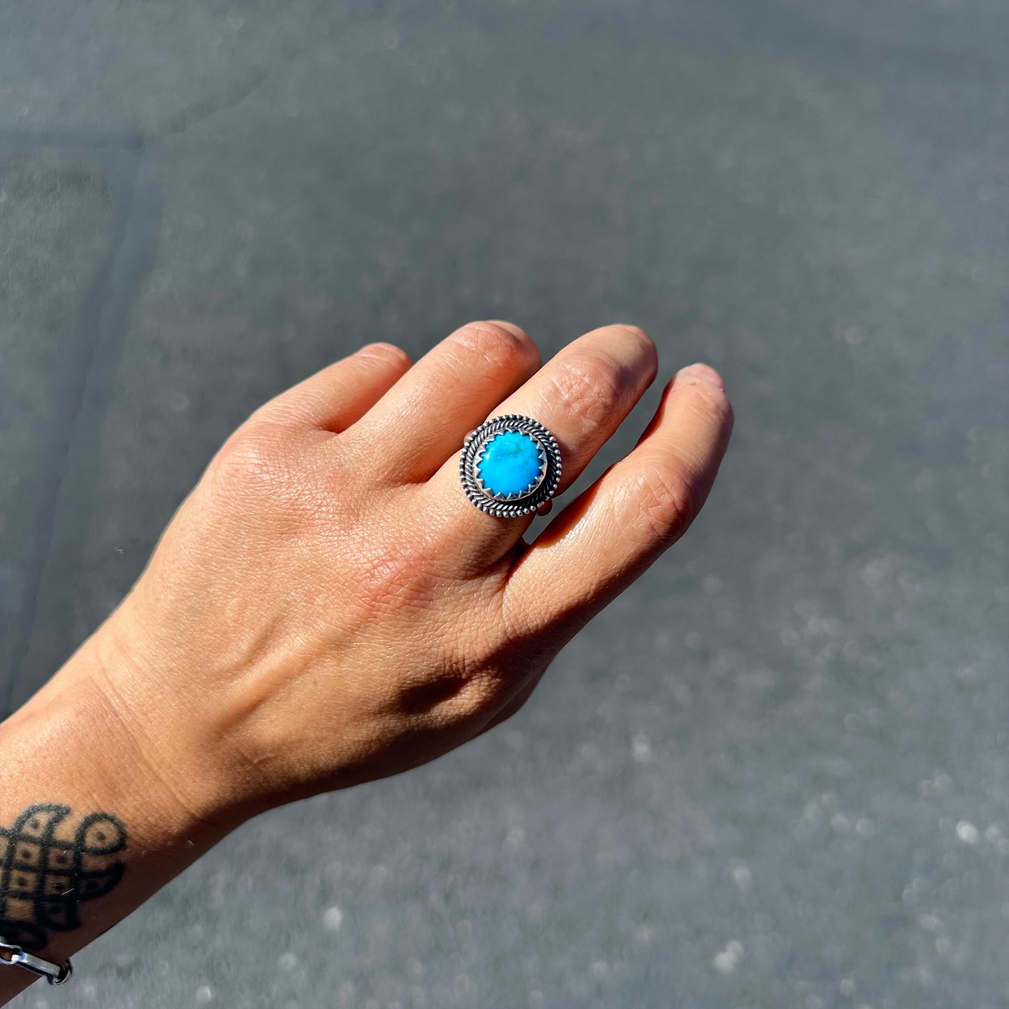 Kingman Turquoise Ring {8.25}