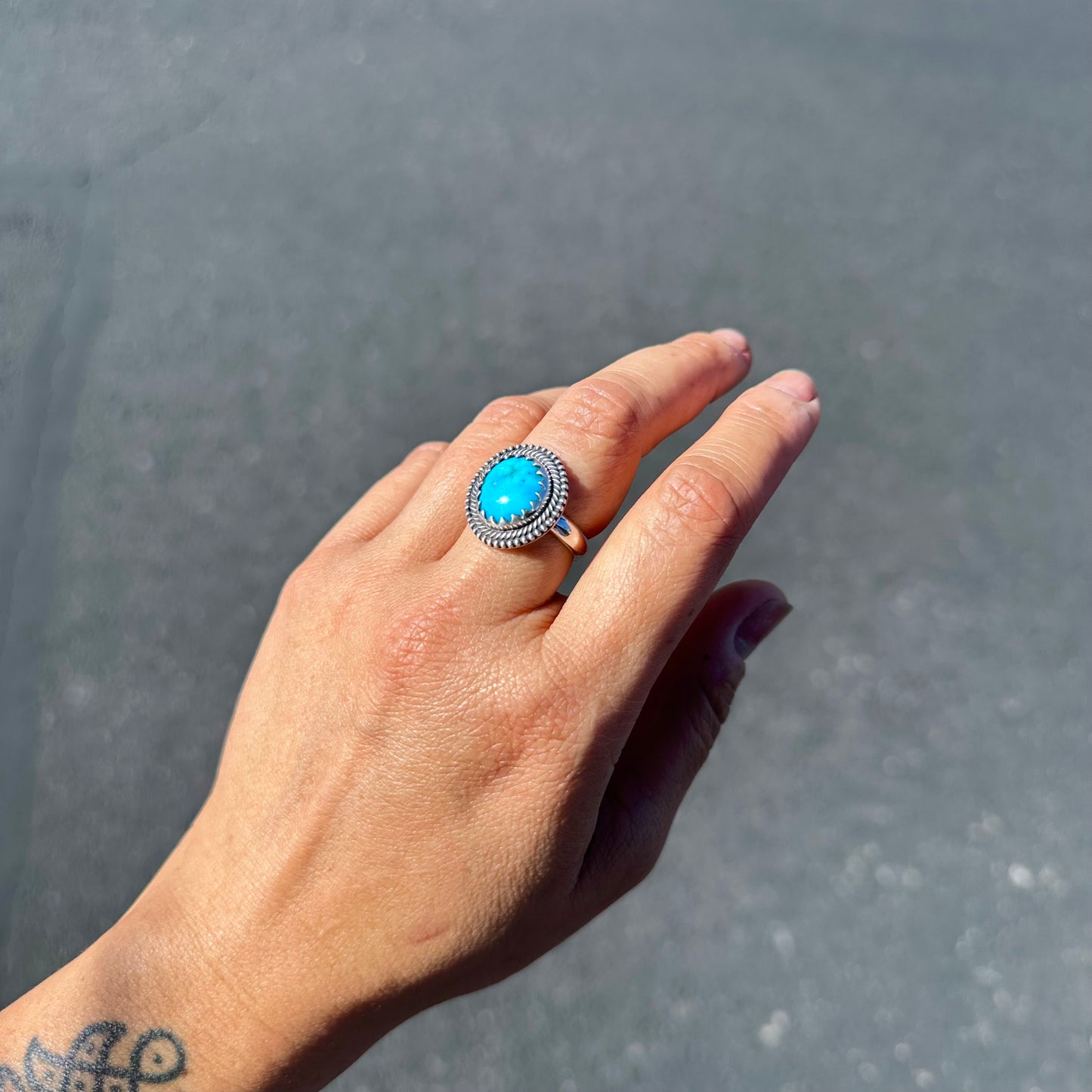 Kingman Turquoise Ring {8.25}