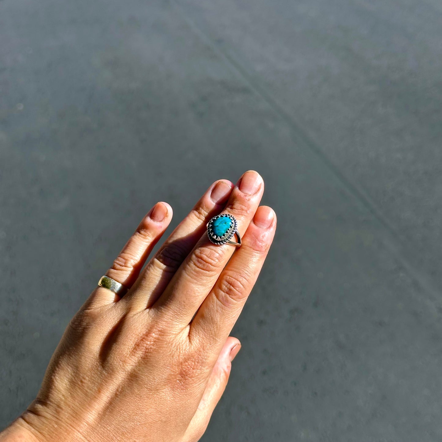 Kingman Turquoise Ring {6}