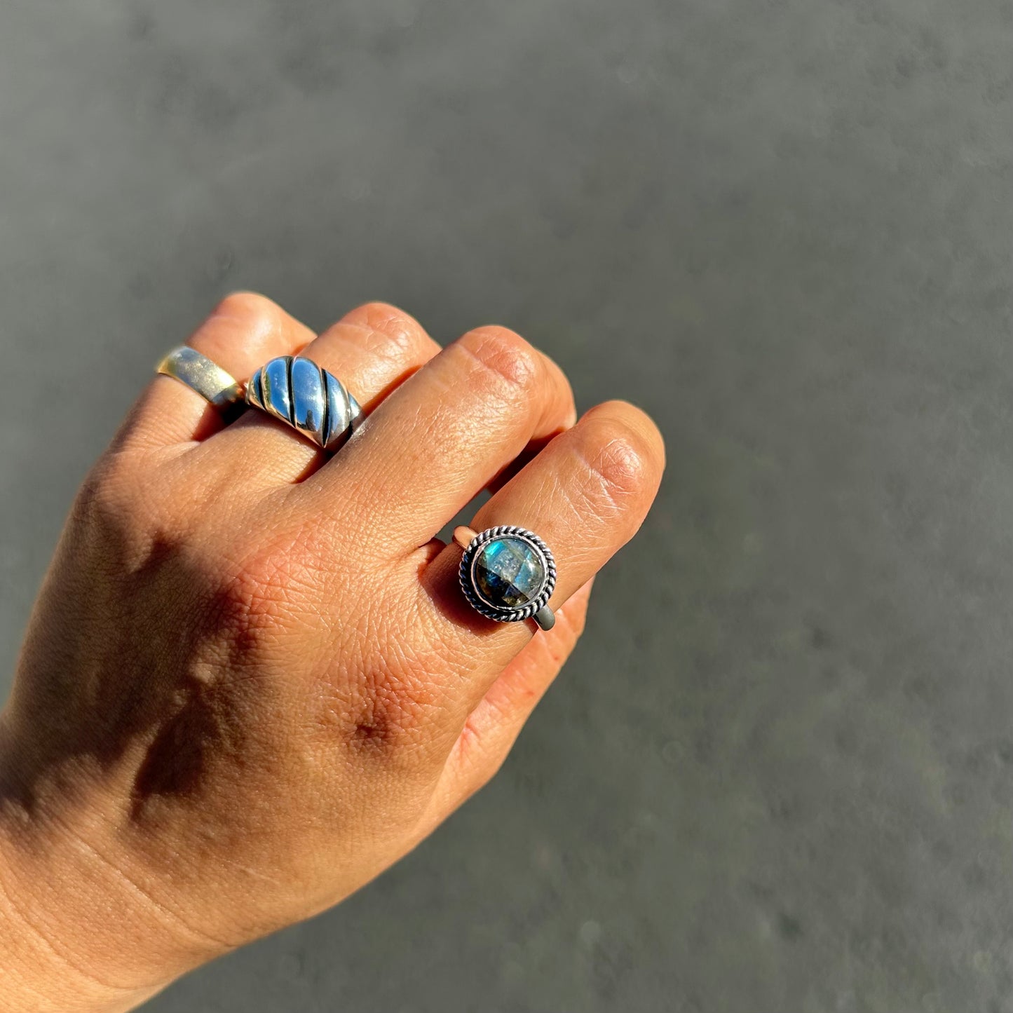 Labradorite Ring {9}