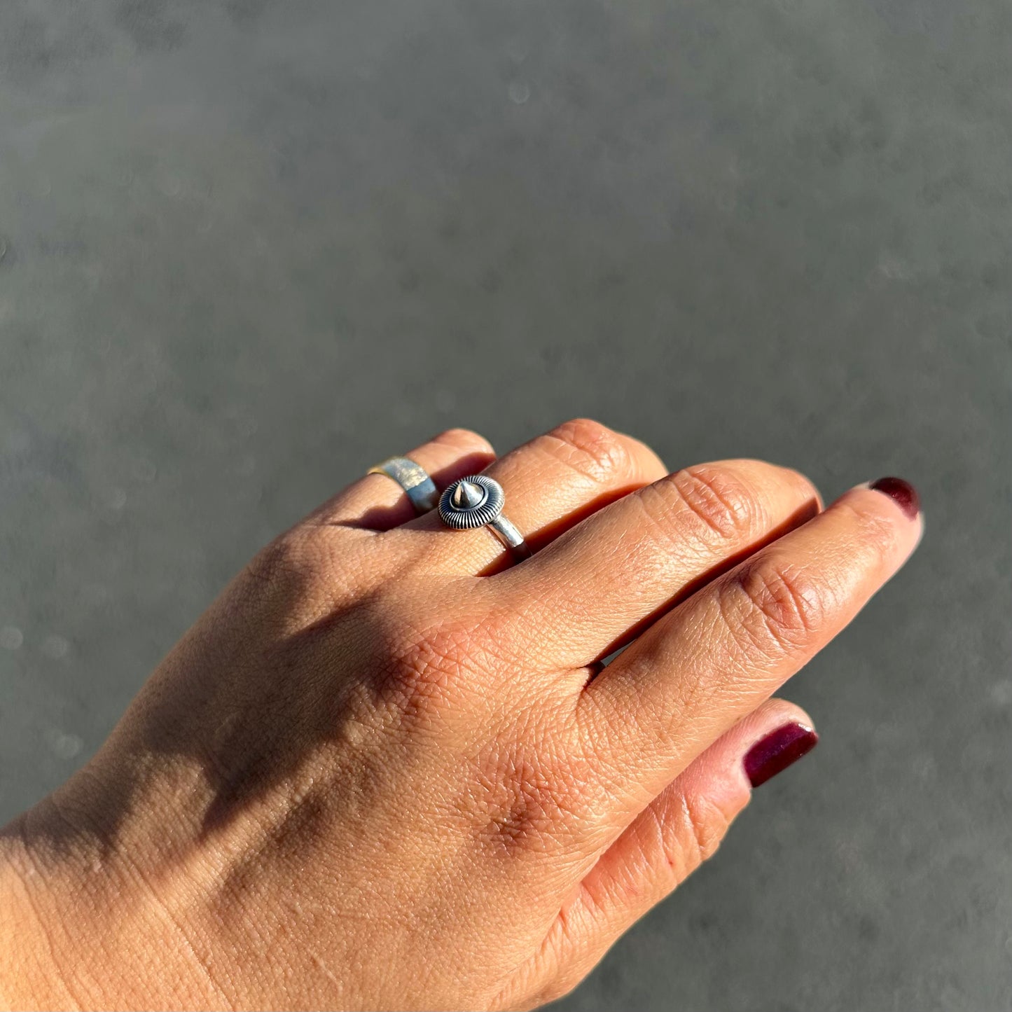 Sun Dial Stacking Ring {7.5}
