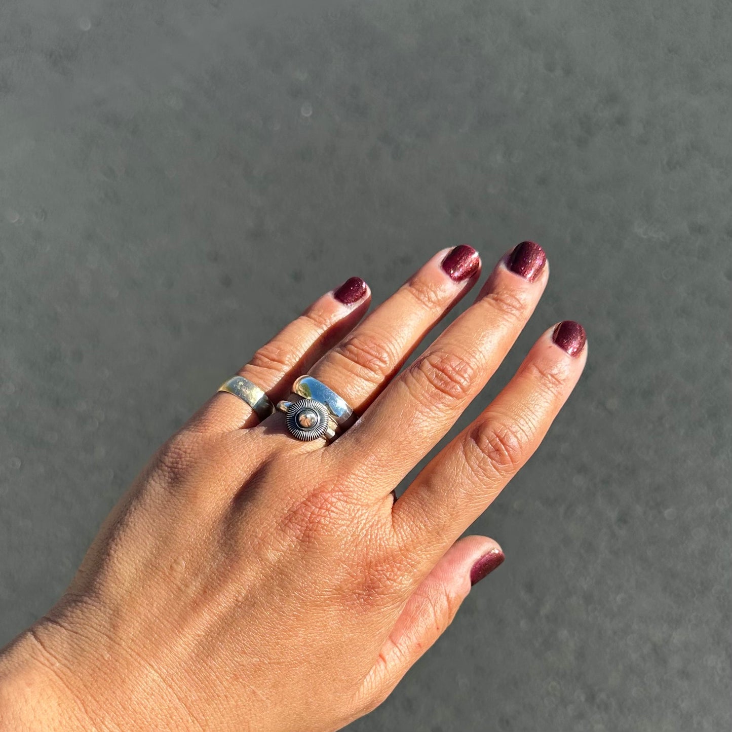 Sun Dial Stacking Ring {7.5}