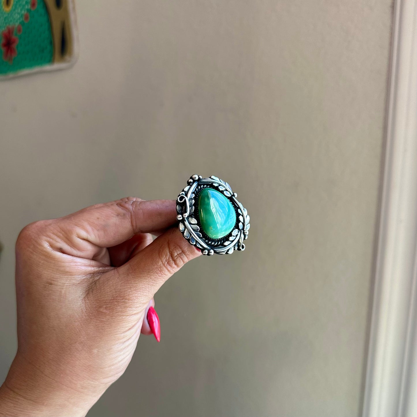 Custom Hardy Pit Statement Leaf Ring {8}