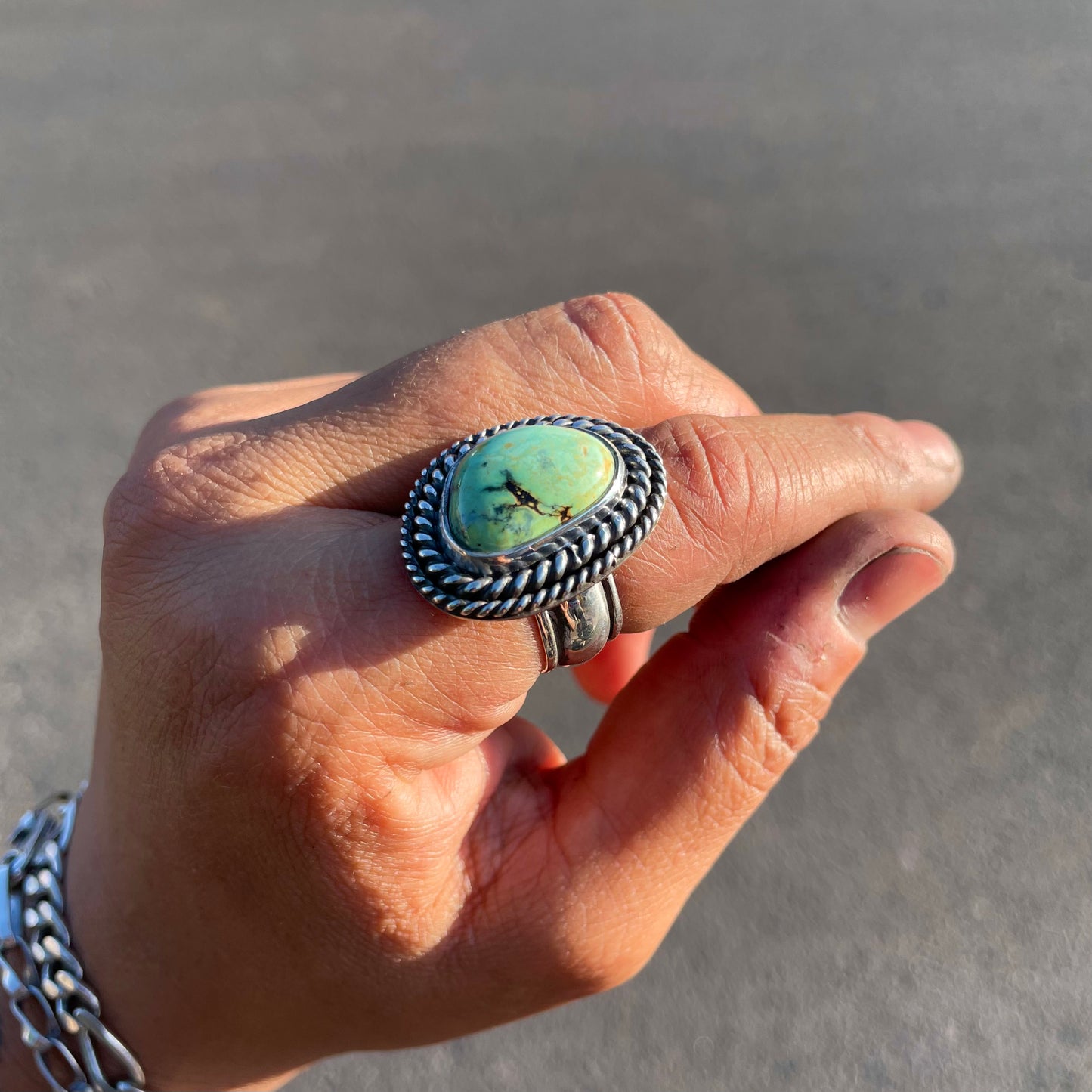 Variscite Statement Ring {7}