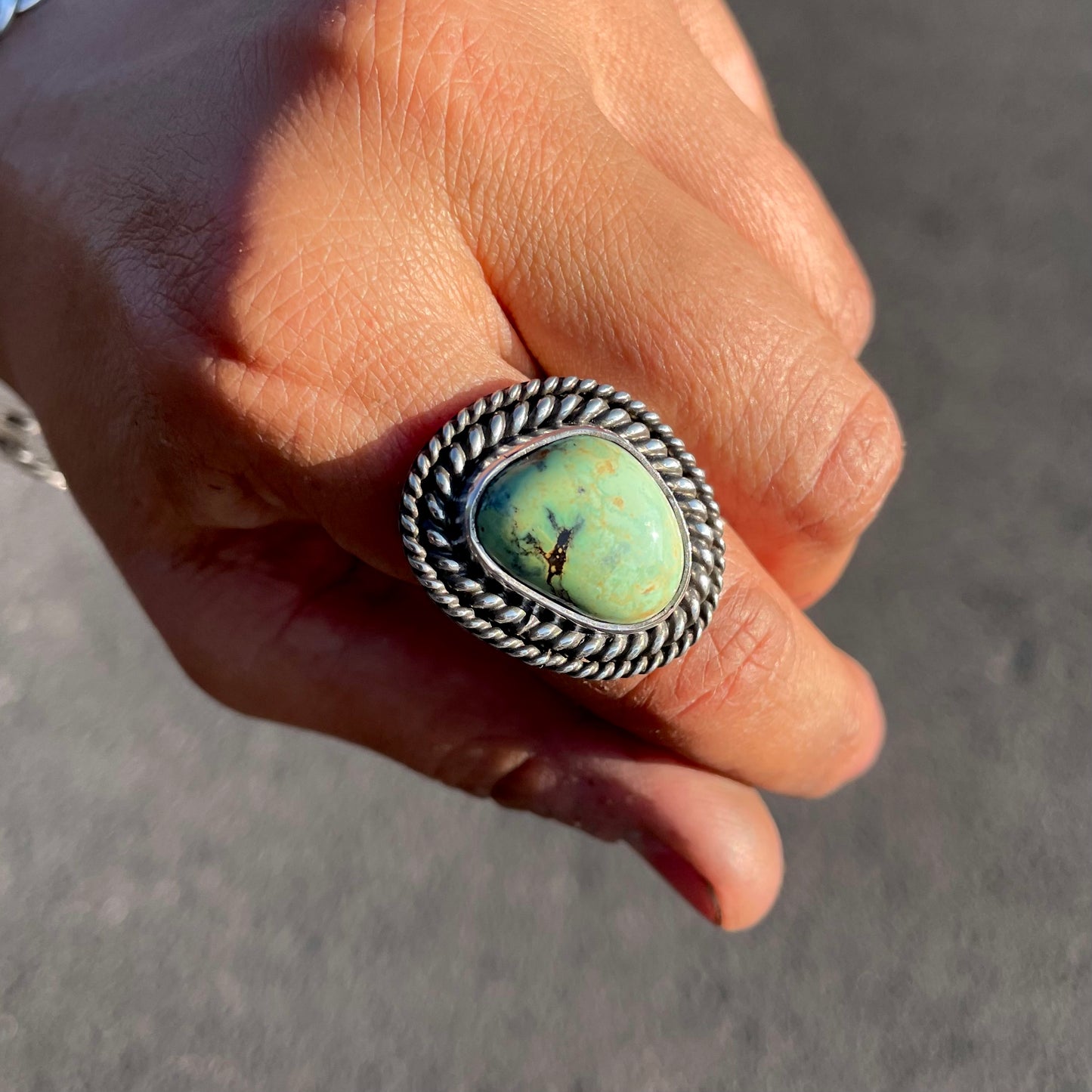 Variscite Statement Ring {7}