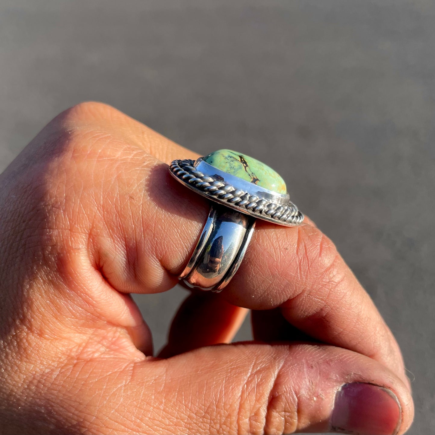 Variscite Statement Ring {7}