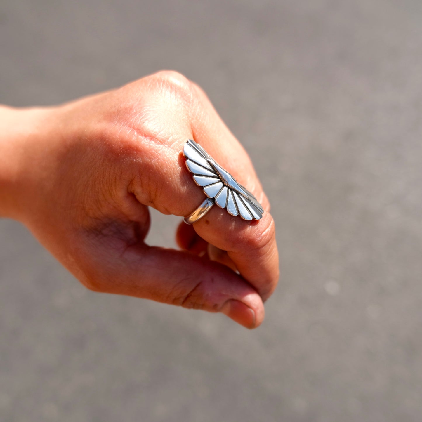 The Sterling Concho Ring