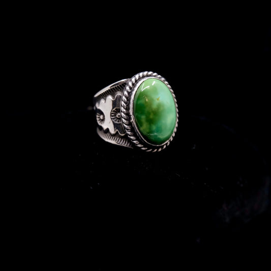 Hardy Pit Turquoise Cigar Ring {8}