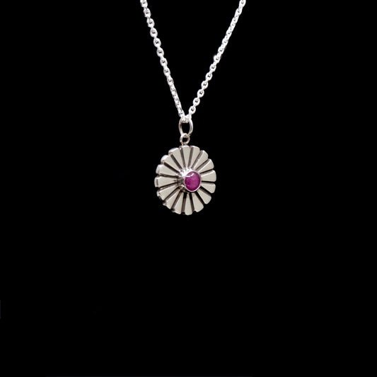 Mini Ruby Sun Medallion