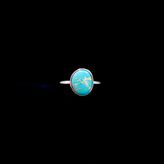 Stone Mountain Turquoise Ring {6}