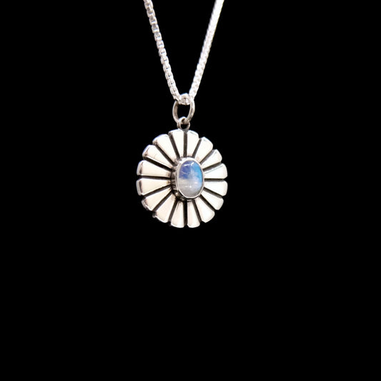 Mini Moonstone Sun Medallion