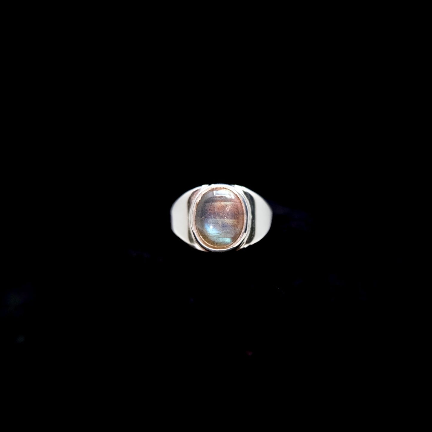 Labradorite Signet Ring {6.5}