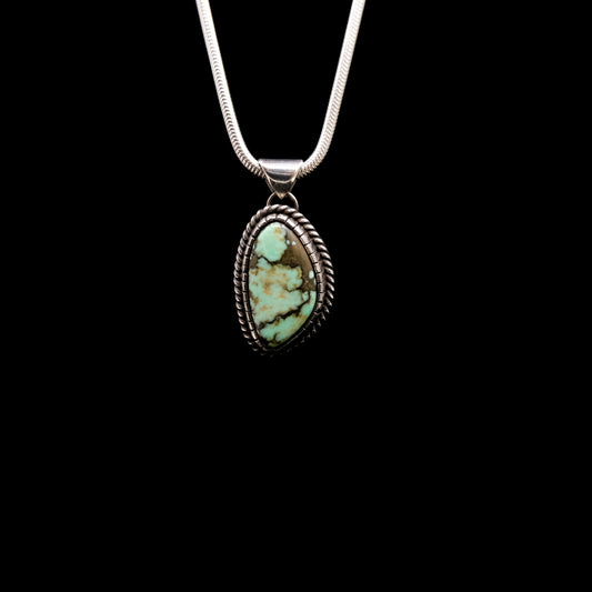 Castellated Variscite Necklace