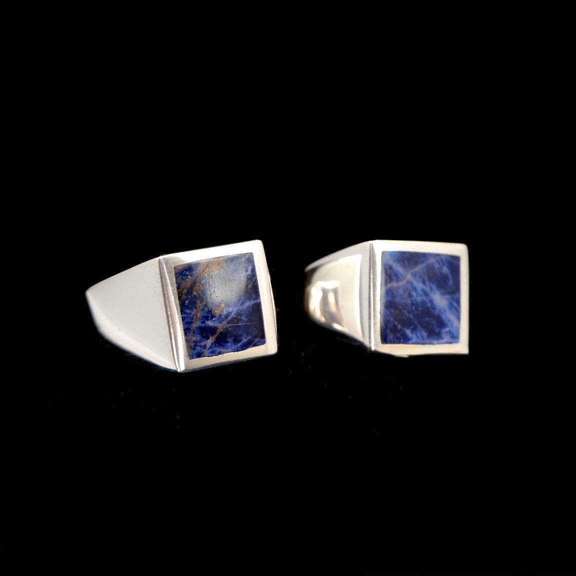 Custom His and His Sodalite Signets