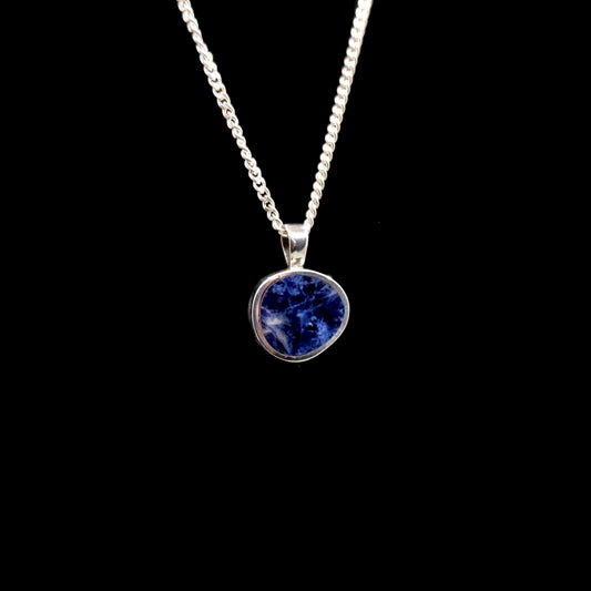 Sodalite Inlay Pendant Necklace