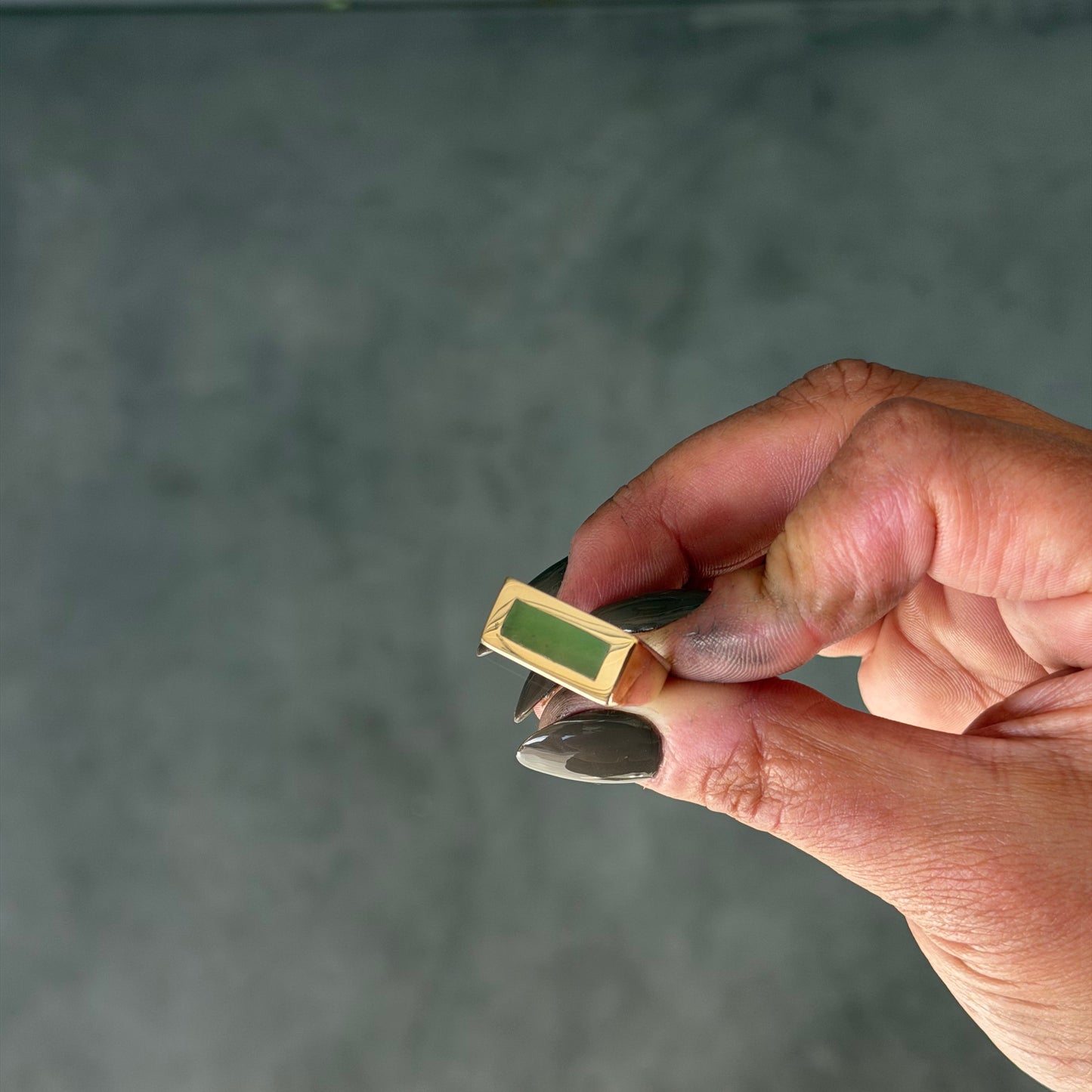14k Gold Rectangle Signet