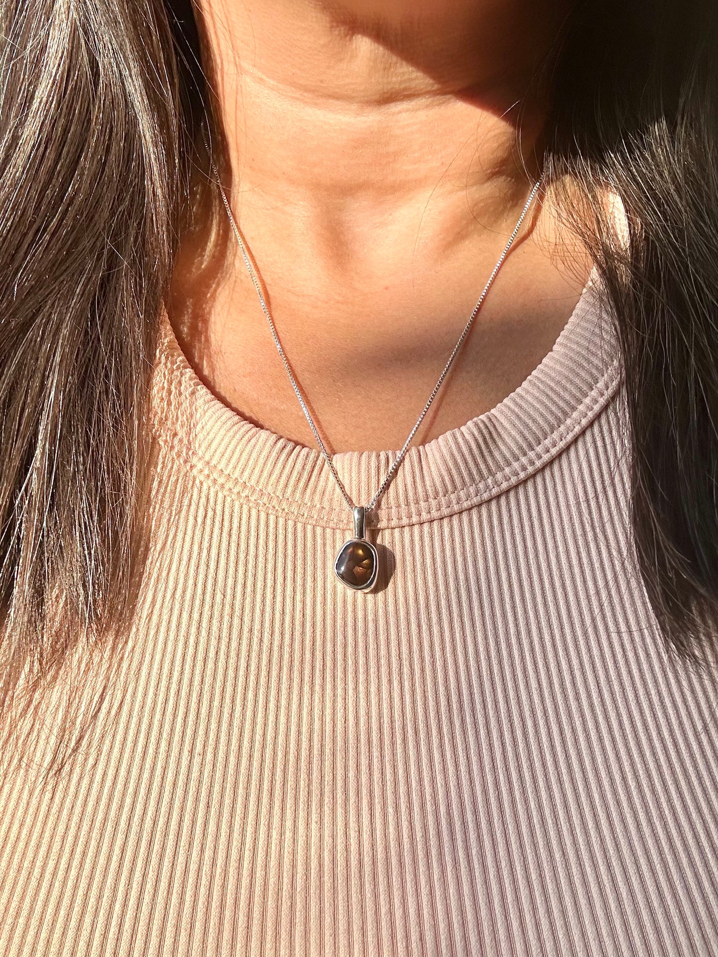 Mexican Fire Agate Mini Pendant