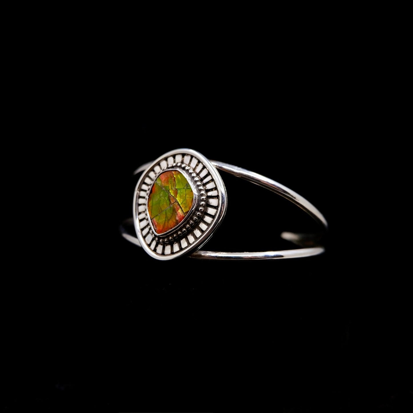 Custom Ammolite Cuff