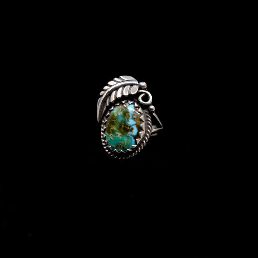 Turquoise Bloom Ring {7.5}