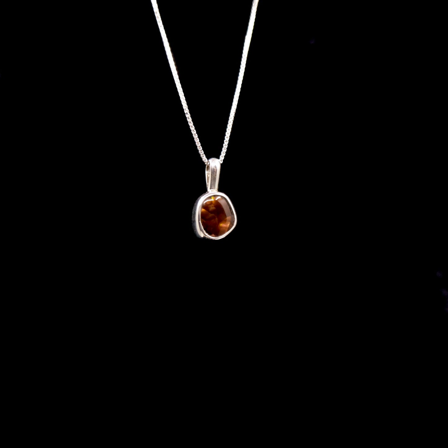 Mexican Fire Agate Mini Pendant