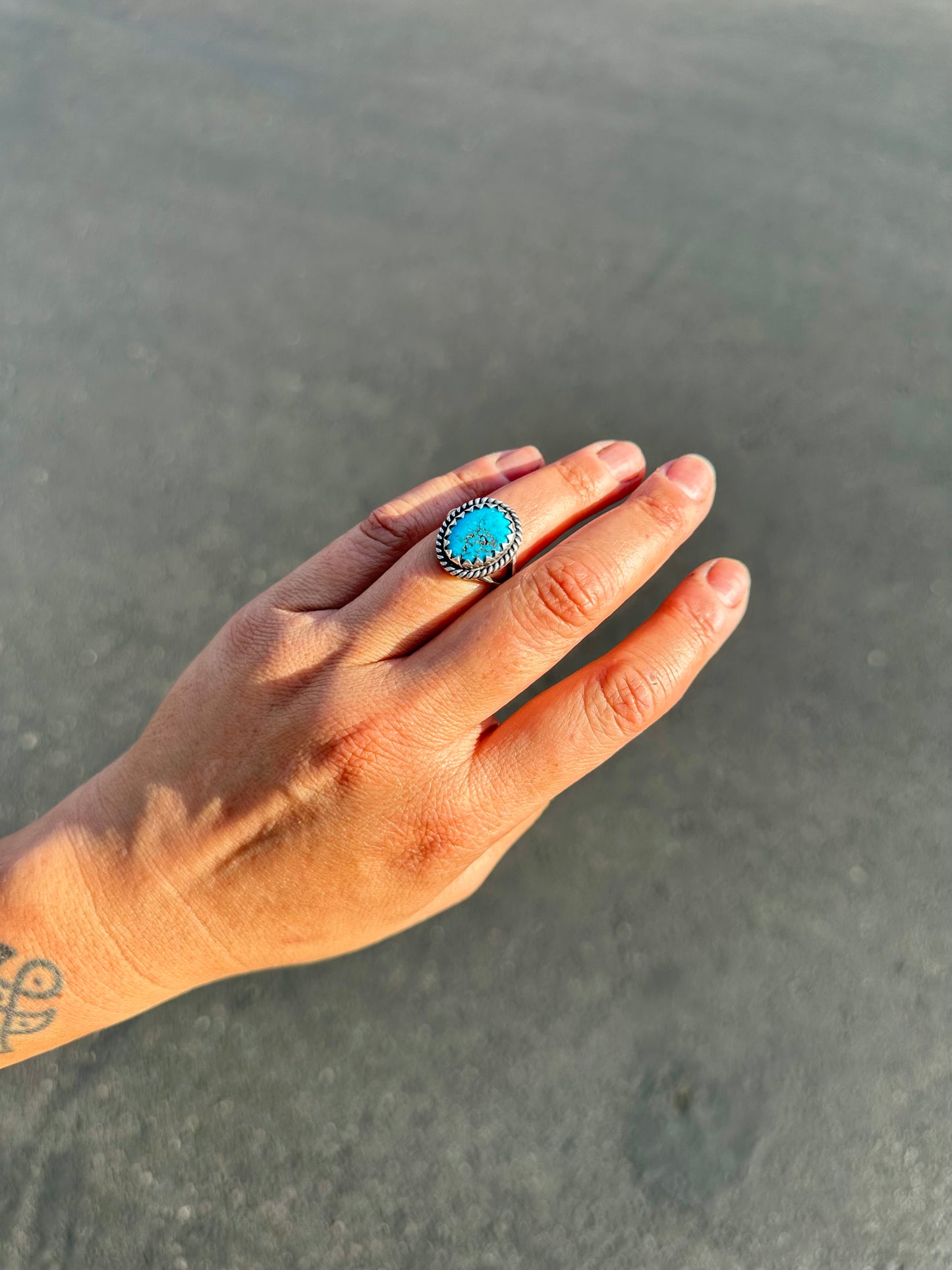Kingman Turquoise Ring {6}