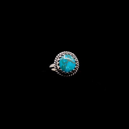 Kingman Turquoise Ring {7.5}