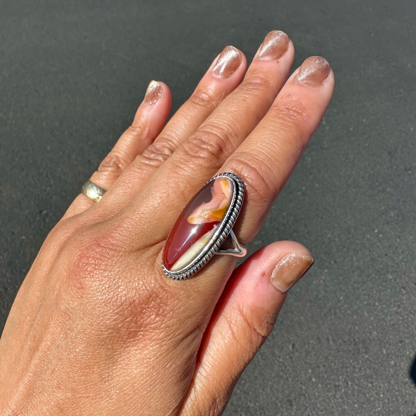 Mookaite Jasper Ring {7.25}