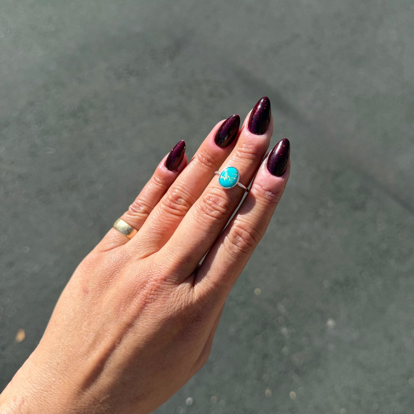 Stone Mountain Turquoise Ring {6}