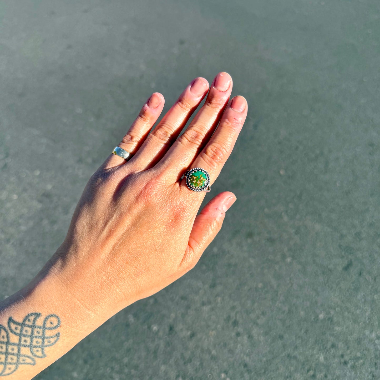 Stone Mountain Turquoise Ring {8}