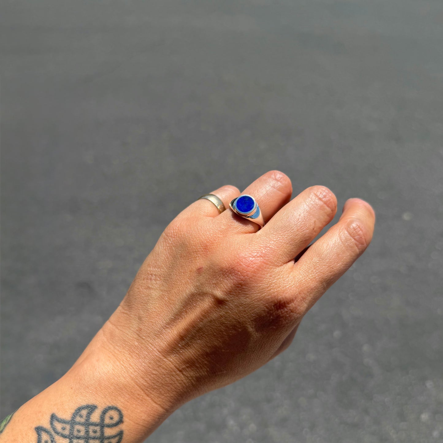 Lapis Signet Ring {6}