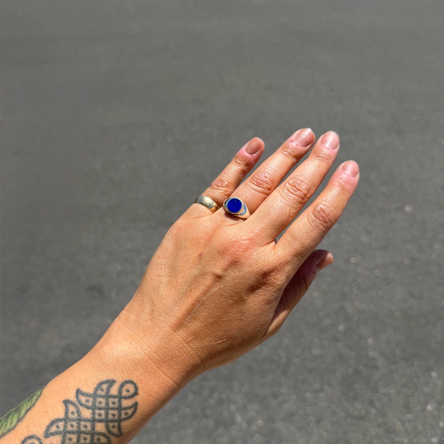 Lapis Signet Ring {6}