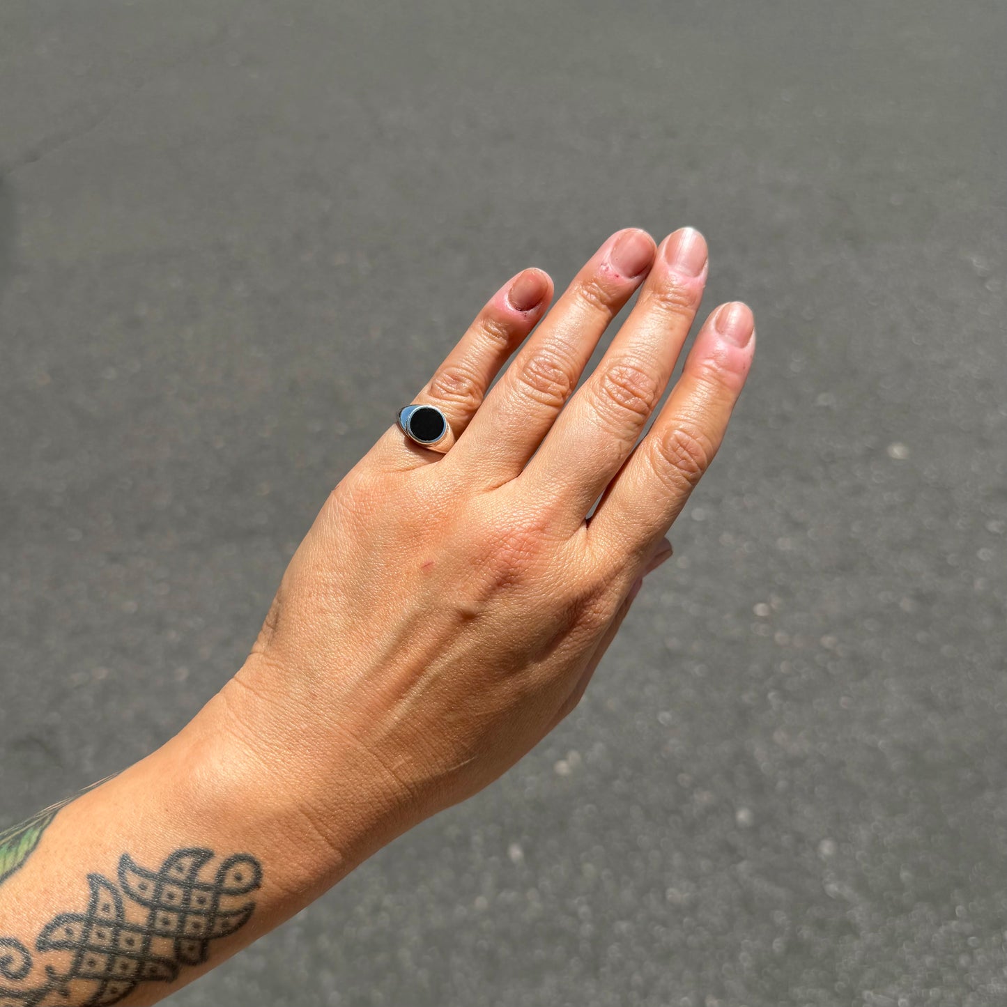 Onyx Signet Ring {4.5}
