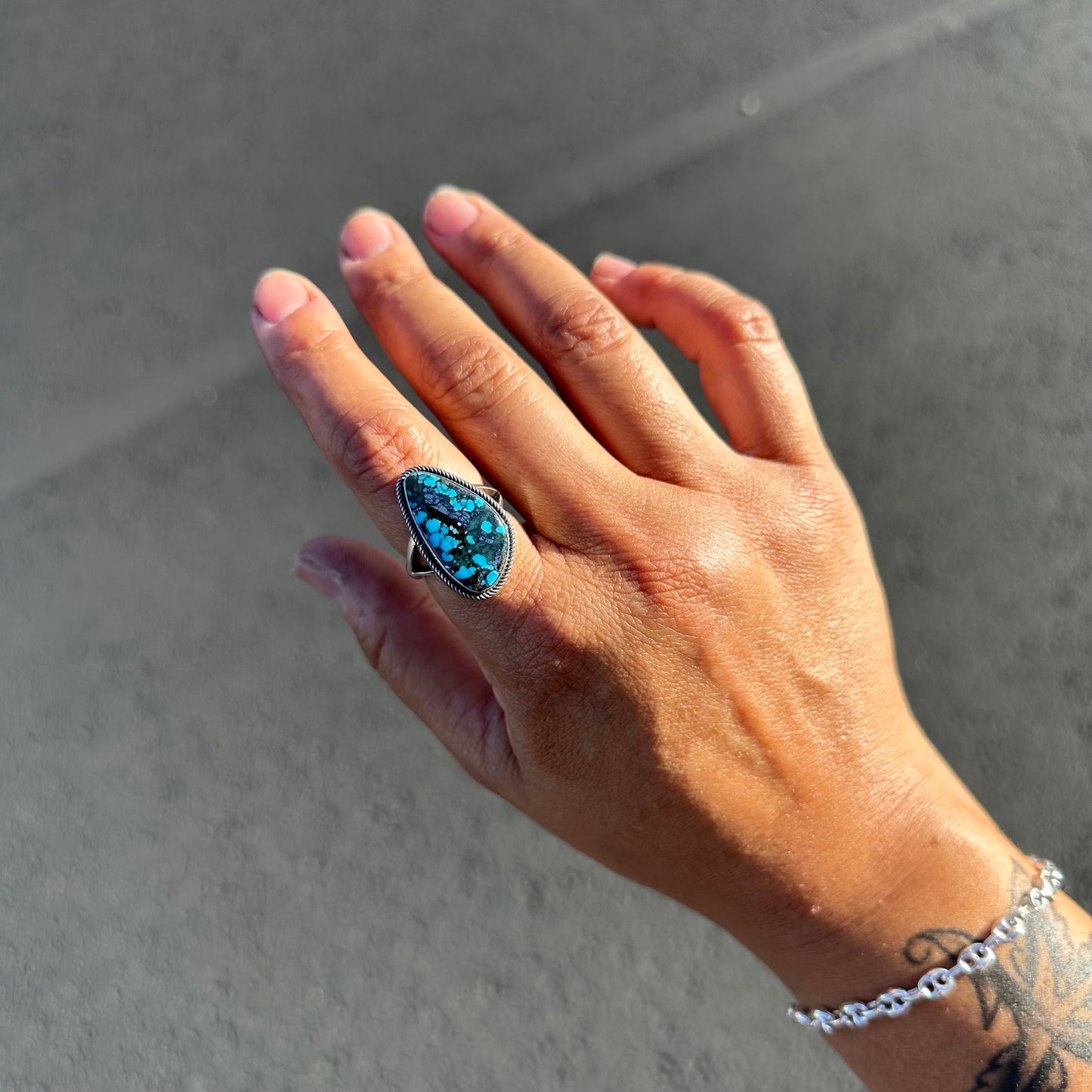 Kingman Turquoise Ring {8}